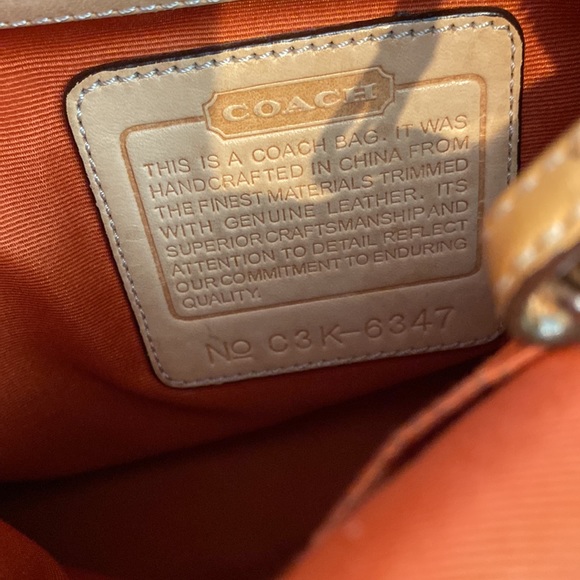 Authentic Coach Signature C Beige/brown Canvas Shoulder Bag - Picture 7 of 7